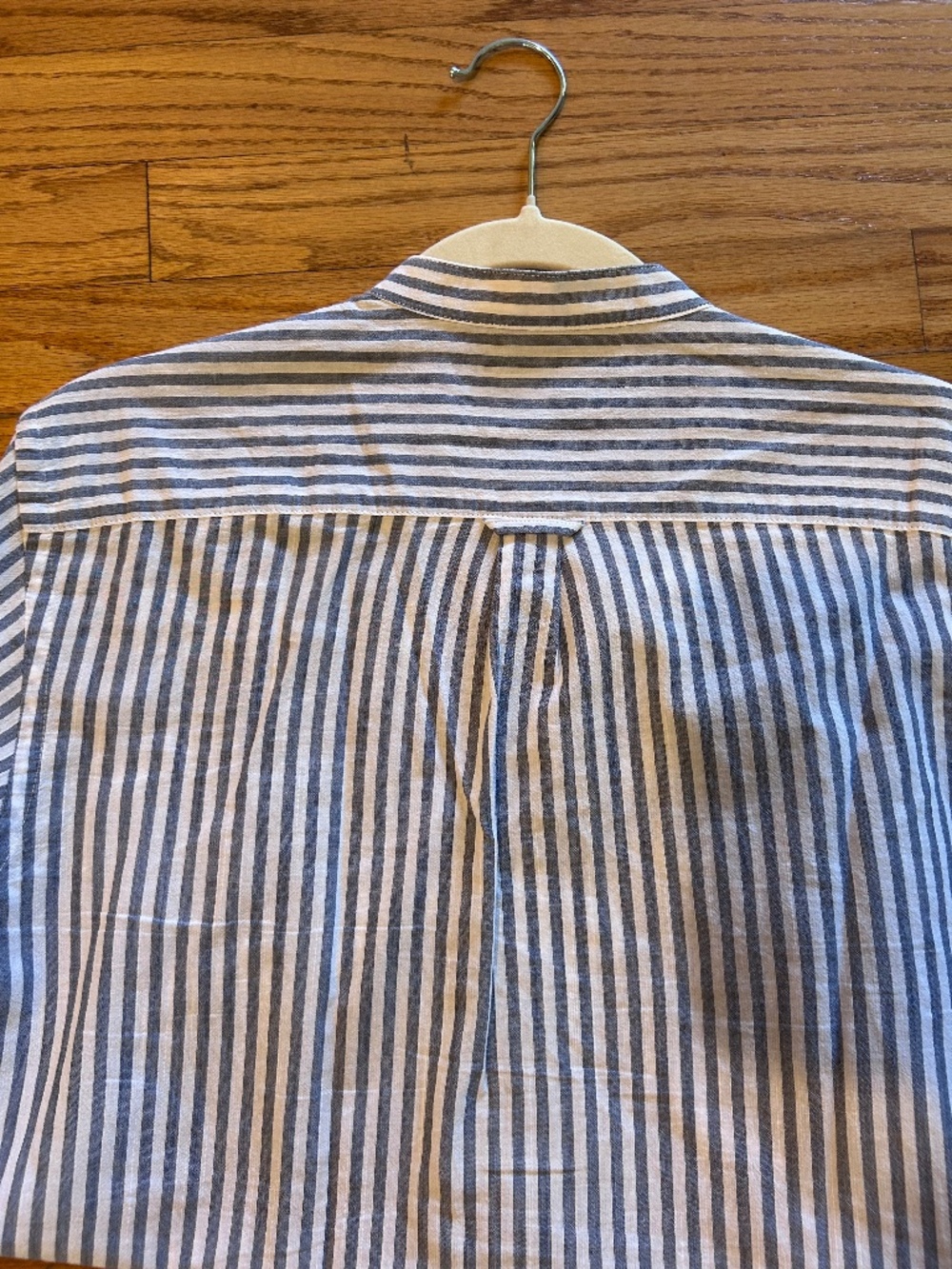 striped button down